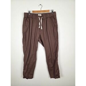 Pact Mens Brown Organic Cotton Drawstring Waist Jogger‎ Pants XL